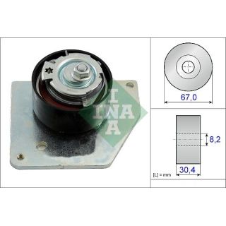 įtempiklio skriemulys, paskirstymo diržas INA 531 0858 10