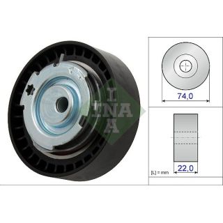 įtempiklio skriemulys, paskirstymo diržas INA 531 0876 10