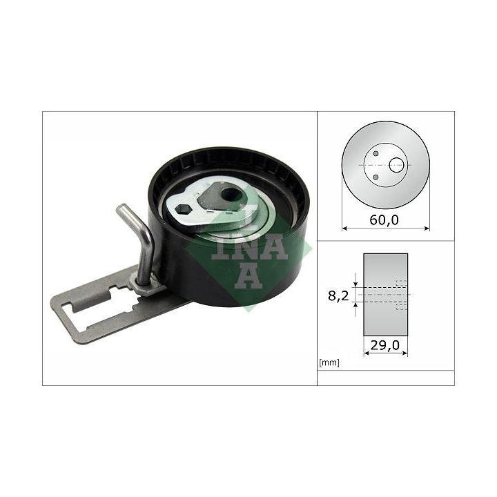 įtempiklio skriemulys, paskirstymo diržas INA 531 0884 10