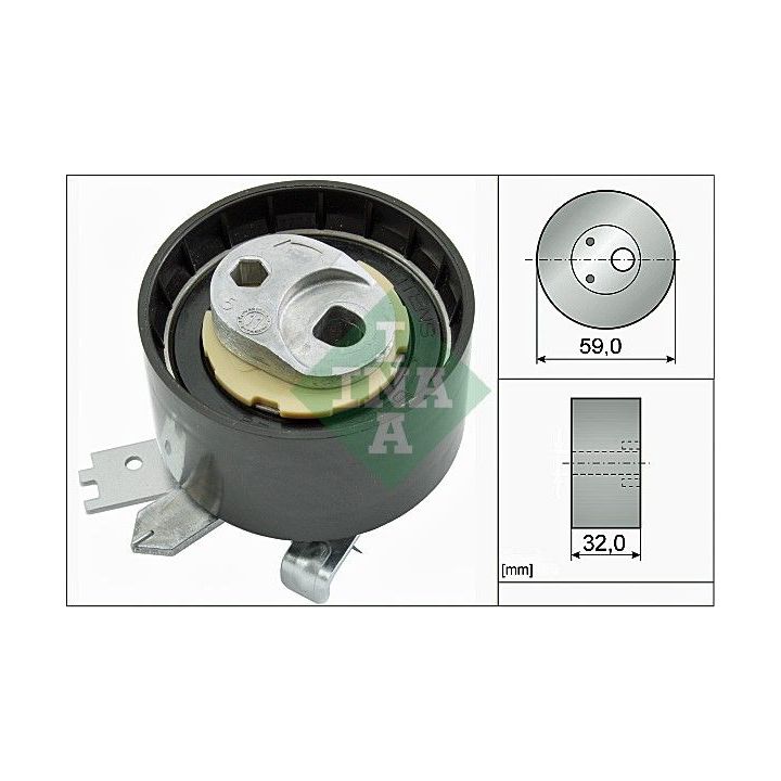 įtempiklio skriemulys, paskirstymo diržas INA 531 0906 10