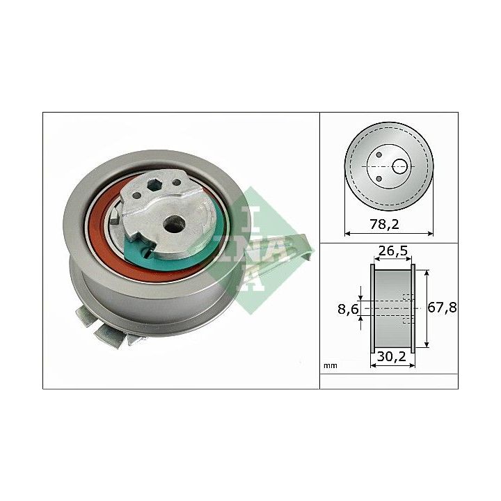 įtempiklio skriemulys, paskirstymo diržas INA 531 0929 10