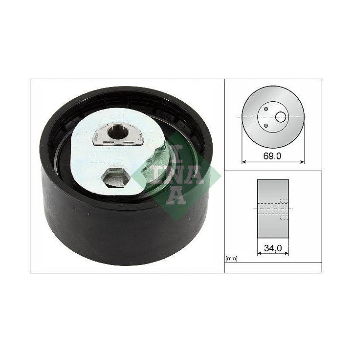 įtempiklio skriemulys, paskirstymo diržas INA 531 0941 10