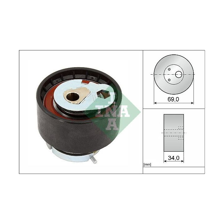 įtempiklio skriemulys, paskirstymo diržas INA 531 1006 10