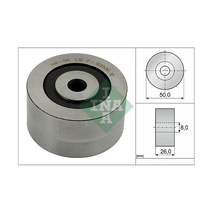 Kreipiantysis skriemulys, V formos rumbuotas diržas INA 532 0143 10