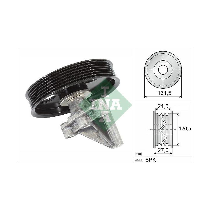 Kreipiantysis skriemulys, V formos rumbuotas diržas INA 532 0354 10