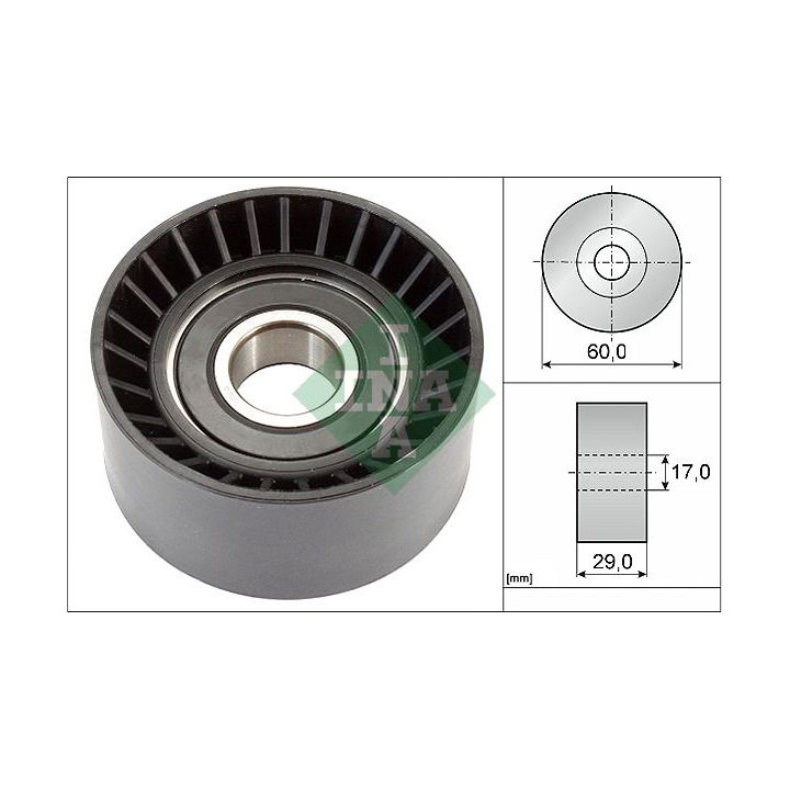 Kreipiantysis skriemulys, V formos rumbuotas diržas INA 532 0364 20