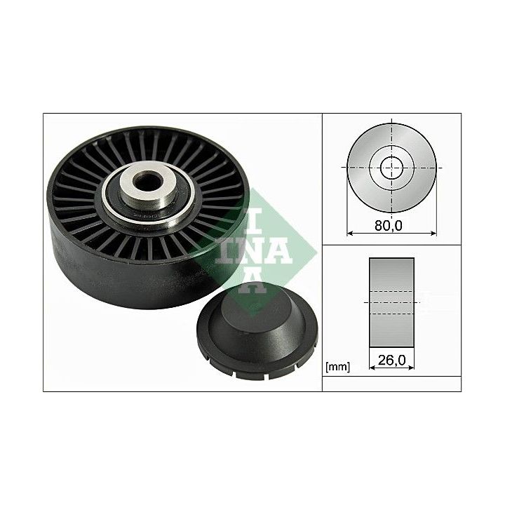 Kreipiantysis skriemulys, V formos rumbuotas diržas INA 532 0370 20