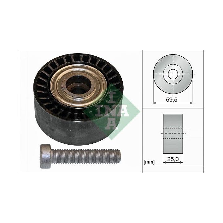 Kreipiantysis skriemulys, V formos rumbuotas diržas INA 532 0433 10