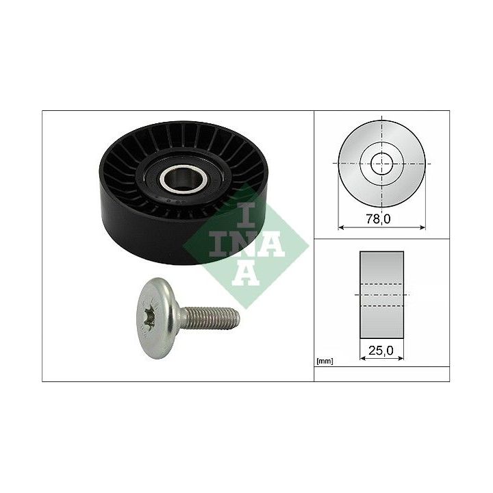 Kreipiantysis skriemulys, V formos rumbuotas diržas INA 532 0439 10