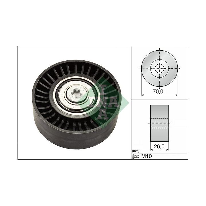 Kreipiantysis skriemulys, V formos rumbuotas diržas INA 532 0505 10