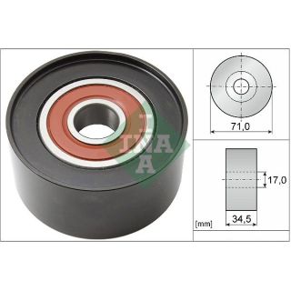 Kreipiantysis skriemulys, V formos rumbuotas diržas INA 532 0542 10