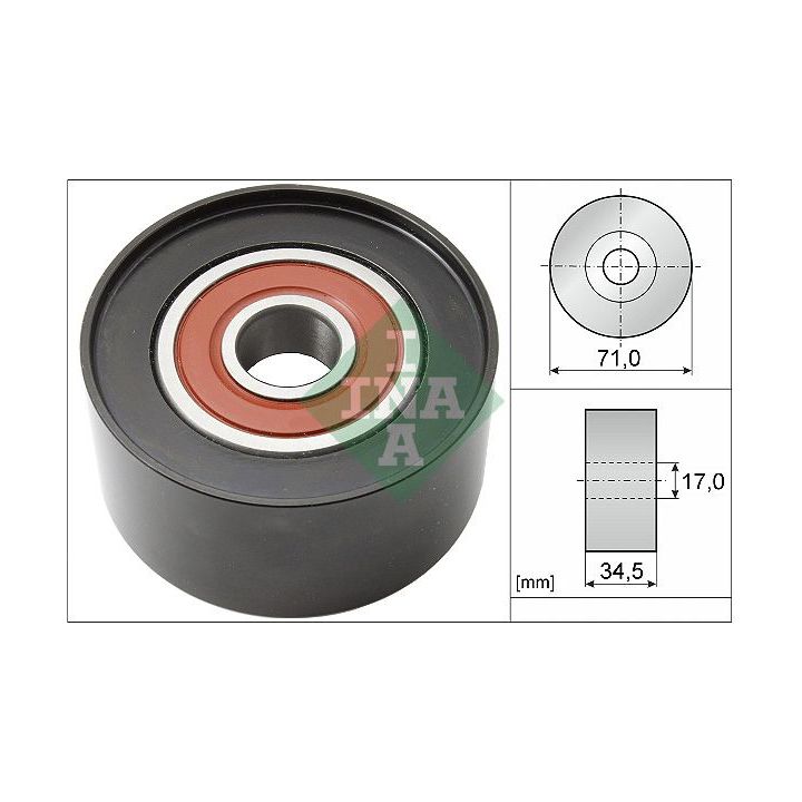 Kreipiantysis skriemulys, V formos rumbuotas diržas INA 532 0542 10