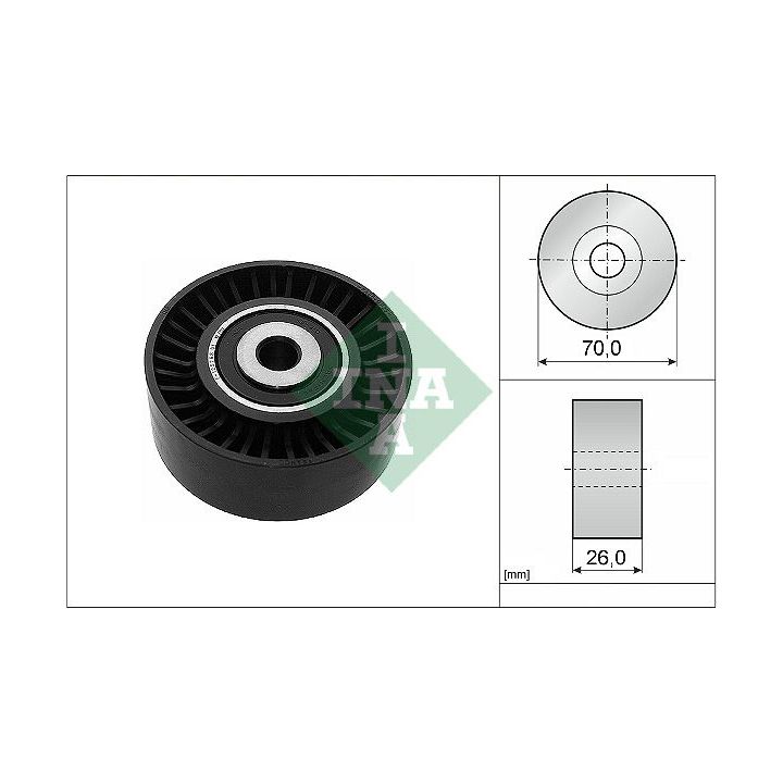 Kreipiantysis skriemulys, V formos rumbuotas diržas INA 532 0544 10