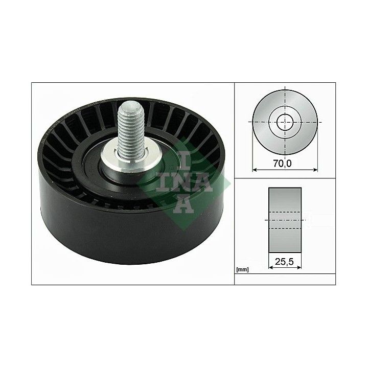 Kreipiantysis skriemulys, V formos rumbuotas diržas INA 532 0545 10