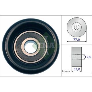 Kreipiantysis skriemulys, V formos rumbuotas diržas INA 532 0568 10