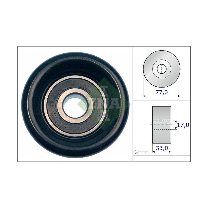 Kreipiantysis skriemulys, V formos rumbuotas diržas INA 532 0568 10