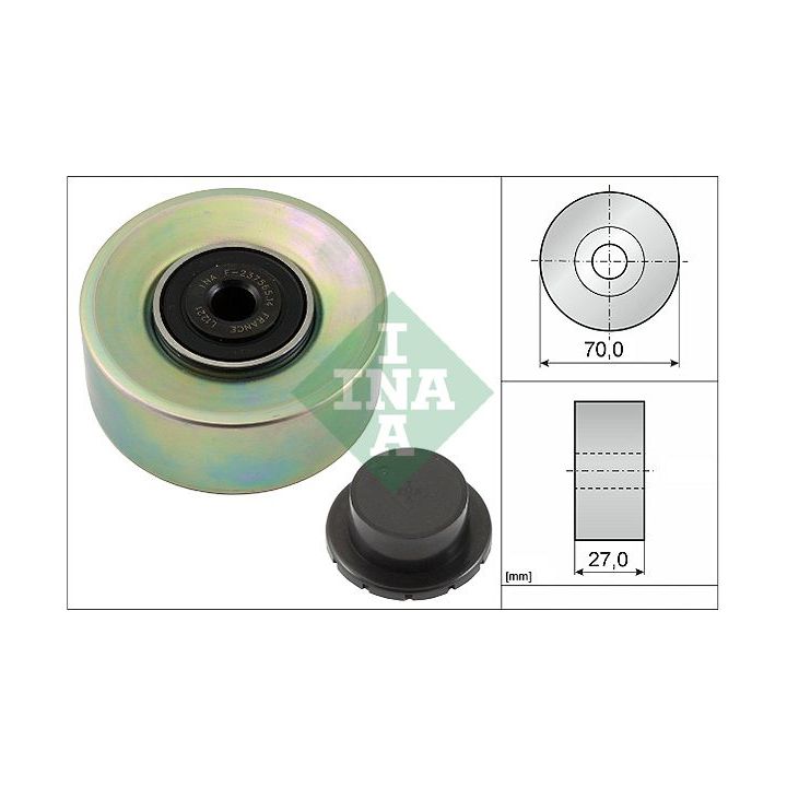 Kreipiantysis skriemulys, V formos rumbuotas diržas INA 532 0579 10