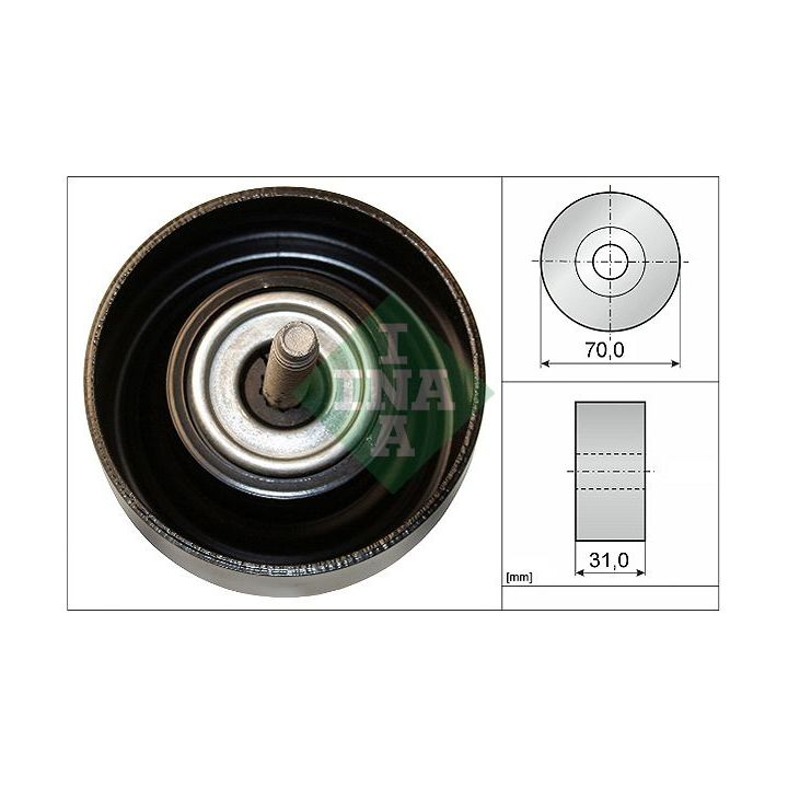 Kreipiantysis skriemulys, V formos rumbuotas diržas INA 532 0614 10