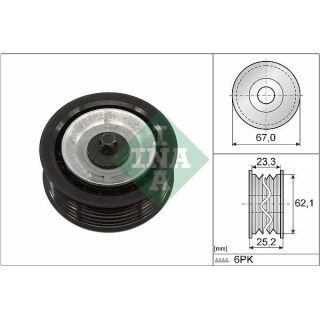 Kreipiantysis skriemulys, V formos rumbuotas diržas INA 532 0619 10