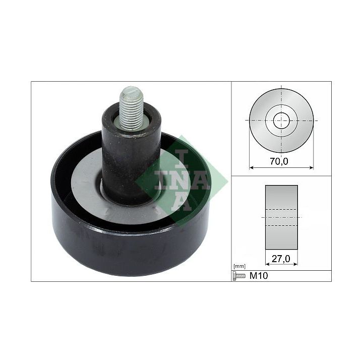 Kreipiantysis skriemulys, V formos rumbuotas diržas INA 532 0657 10