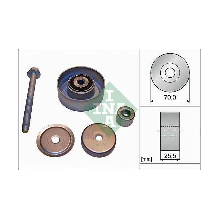 Kreipiantysis skriemulys, V formos rumbuotas diržas INA 532 0665 10