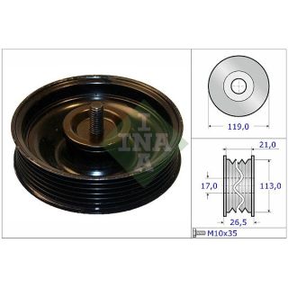 Kreipiantysis skriemulys, V formos rumbuotas diržas INA 532 0695 10