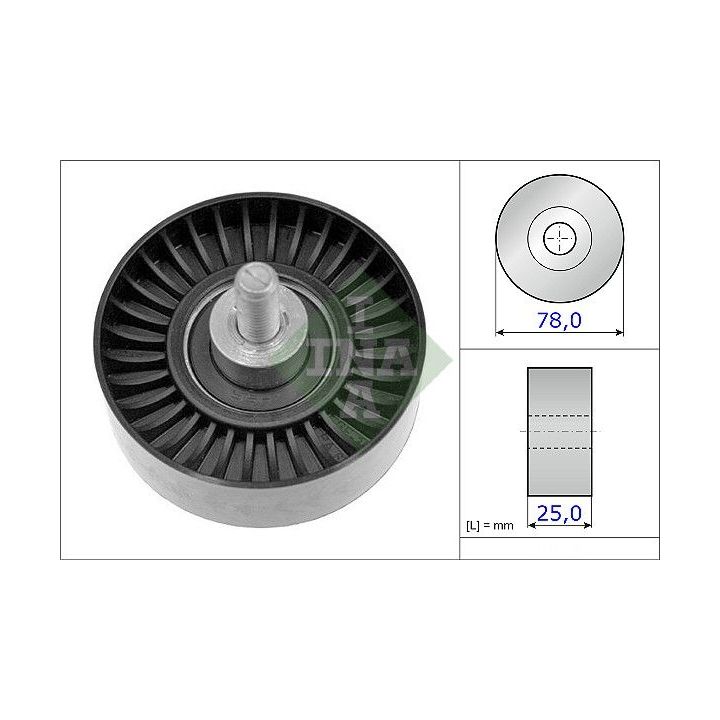 Kreipiantysis skriemulys, V formos rumbuotas diržas INA 532 0705 10