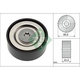 Kreipiantysis skriemulys, V formos rumbuotas diržas INA 532 0720 10