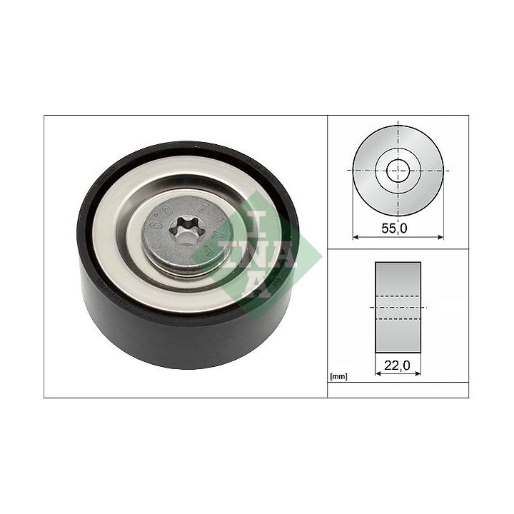 Kreipiantysis skriemulys, V formos rumbuotas diržas INA 532 0720 10