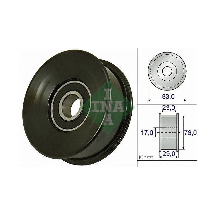 Kreipiantysis skriemulys, V formos rumbuotas diržas INA 532 0730 10