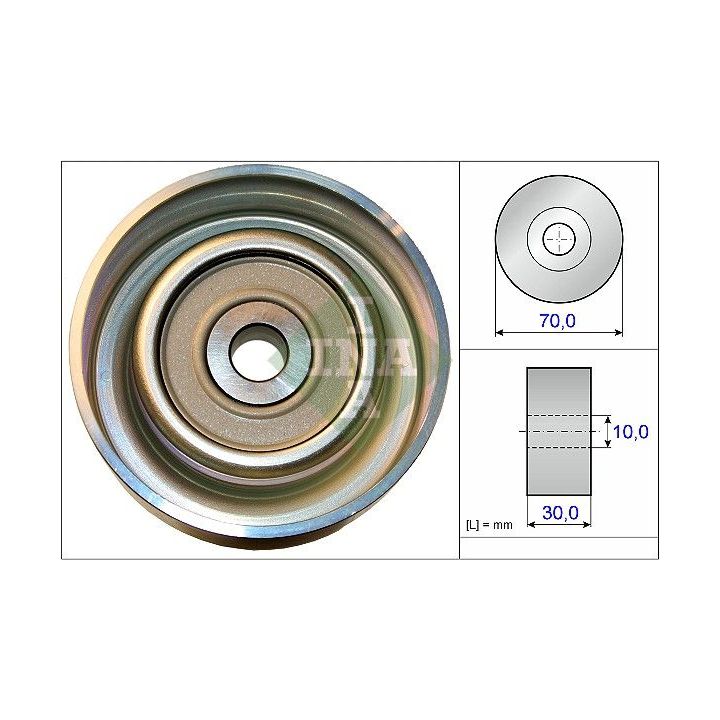 Kreipiantysis skriemulys, V formos rumbuotas diržas INA 532 0738 10
