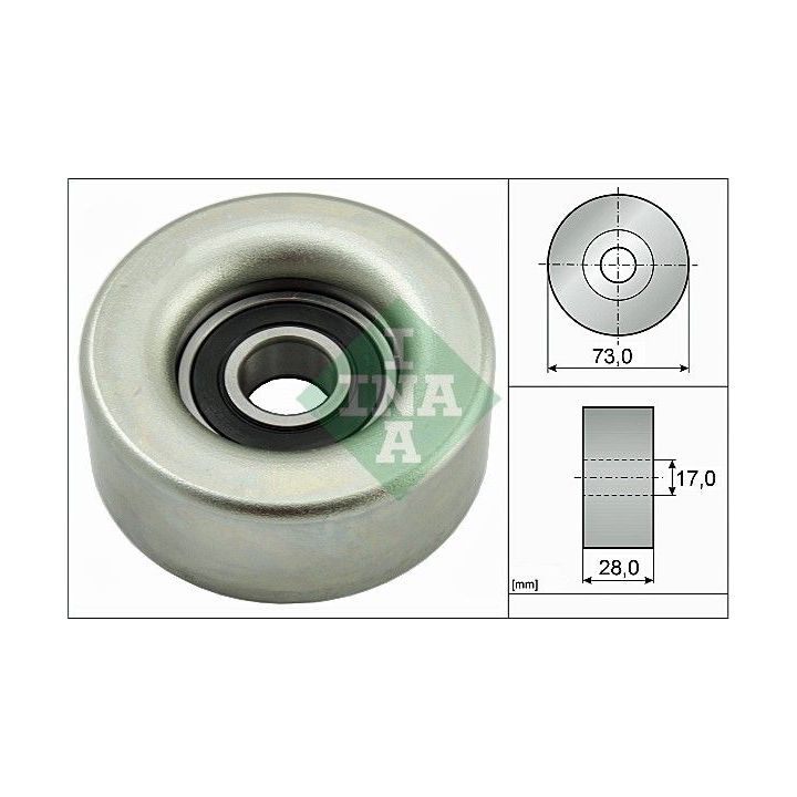 Kreipiantysis skriemulys, V formos rumbuotas diržas INA 532 0783 10