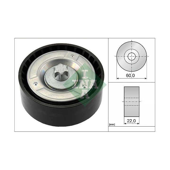 Kreipiantysis skriemulys, V formos rumbuotas diržas INA 532 0798 10