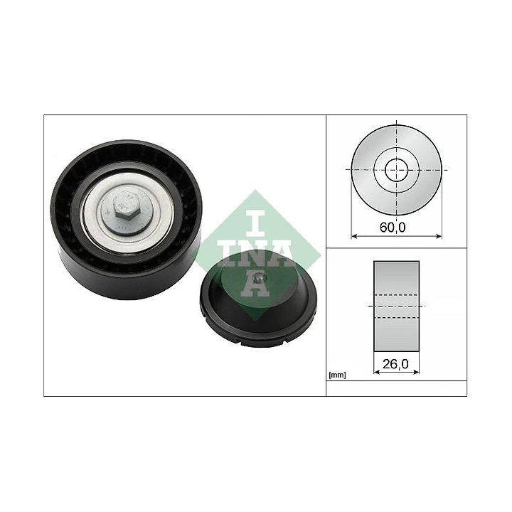 Kreipiantysis skriemulys, V formos rumbuotas diržas INA 532 0824 10
