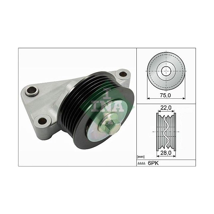 Kreipiantysis skriemulys, V formos rumbuotas diržas INA 532 0825 10