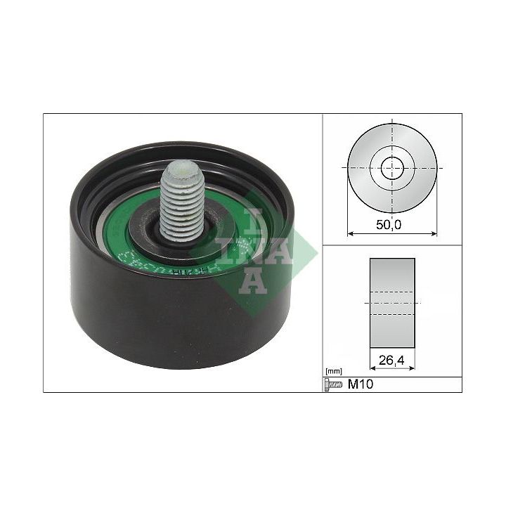 Kreipiantysis skriemulys, V formos rumbuotas diržas INA 532 0875 10