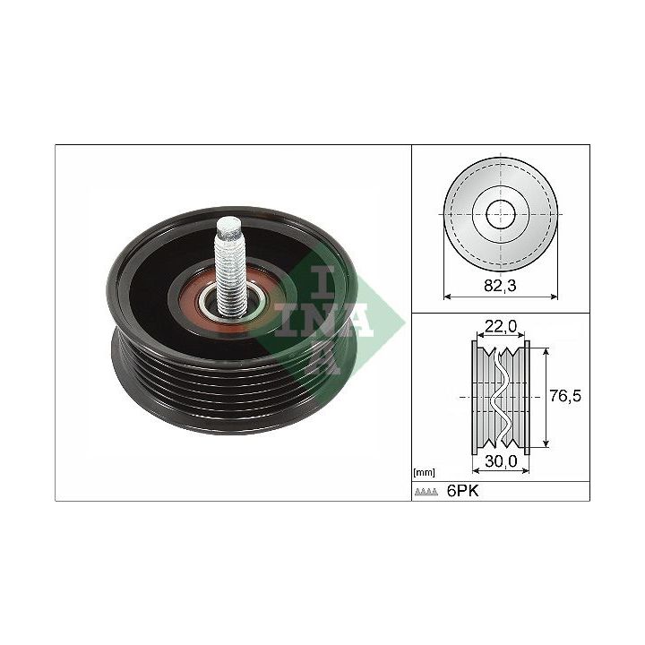 Kreipiantysis skriemulys, V formos rumbuotas diržas INA 532 0922 10
