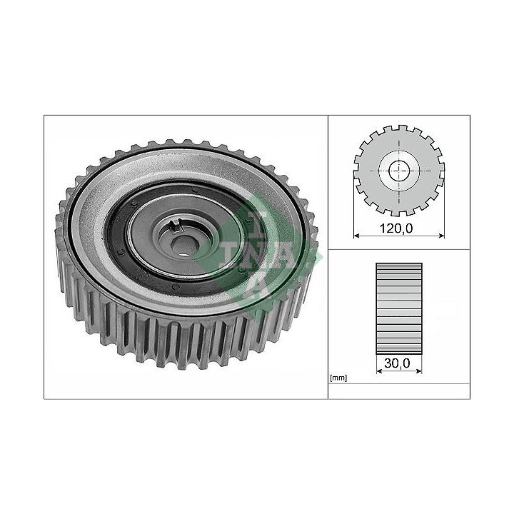 Kreipiantysis skriemulys, paskirstymo diržas INA 532 0443 10
