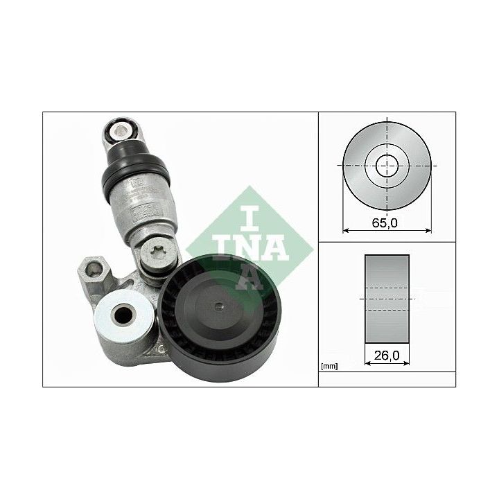 Diržo įtempiklis, V formos rumbuotas diržas INA 533 0129 10