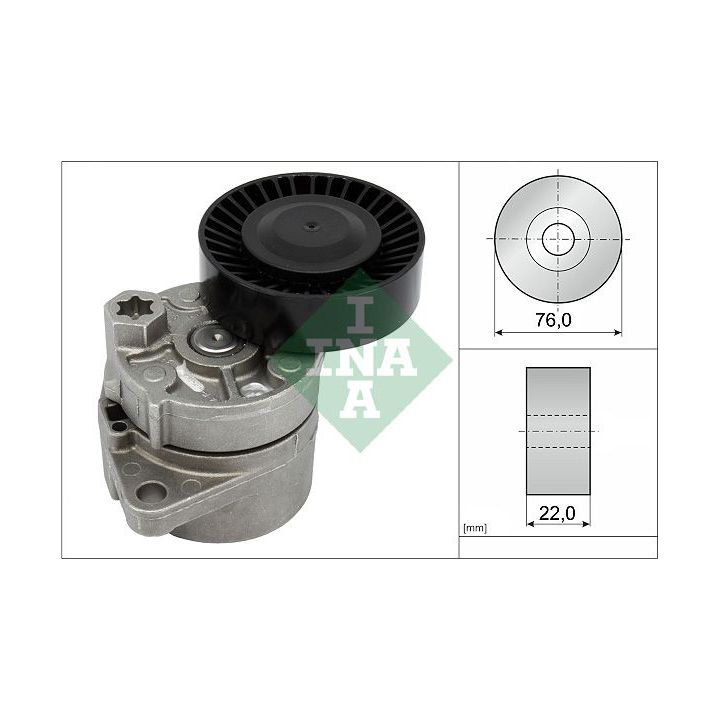 Diržo įtempiklis, V formos rumbuotas diržas INA 534 0018 10