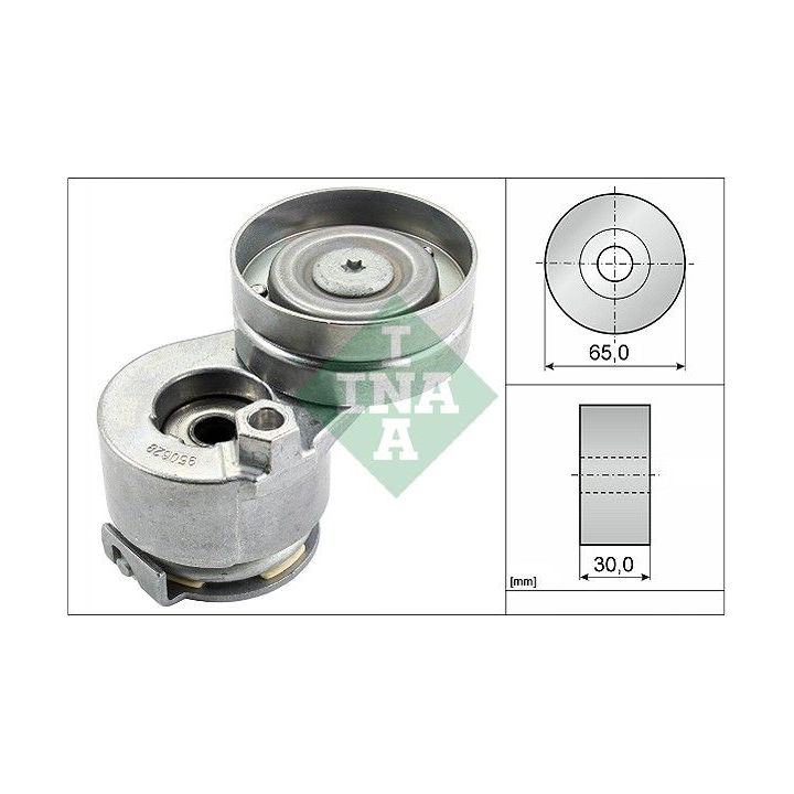 Diržo įtempiklis, V formos rumbuotas diržas INA 534 0027 10