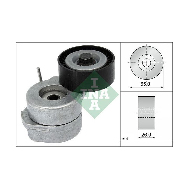 Diržo įtempiklis, V formos rumbuotas diržas INA 534 0053 10