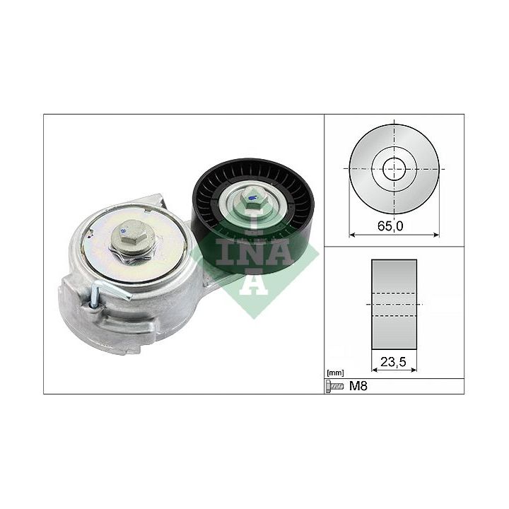 Diržo įtempiklis, V formos rumbuotas diržas INA 534 0069 10