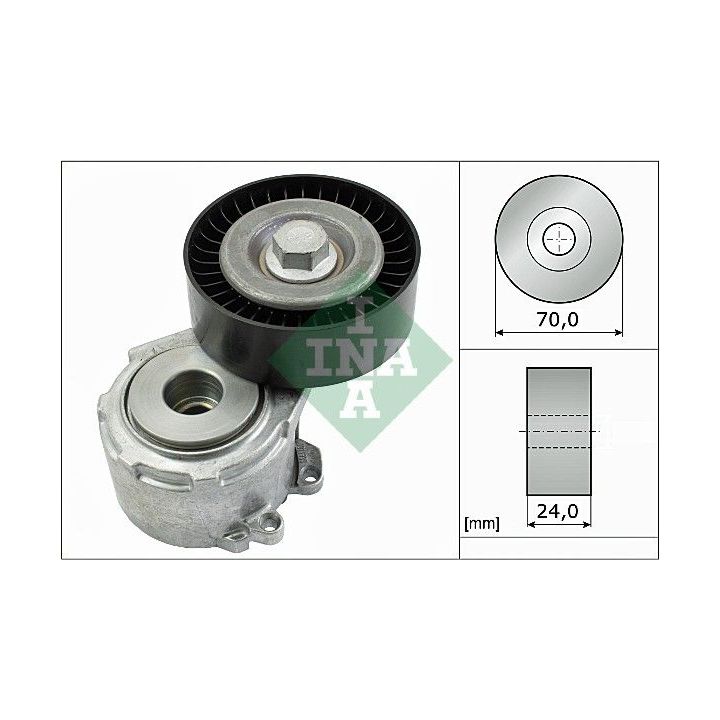 Diržo įtempiklis, V formos rumbuotas diržas INA 534 0110 20