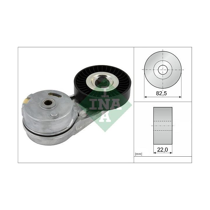 Diržo įtempiklis, V formos rumbuotas diržas INA 534 0124 30