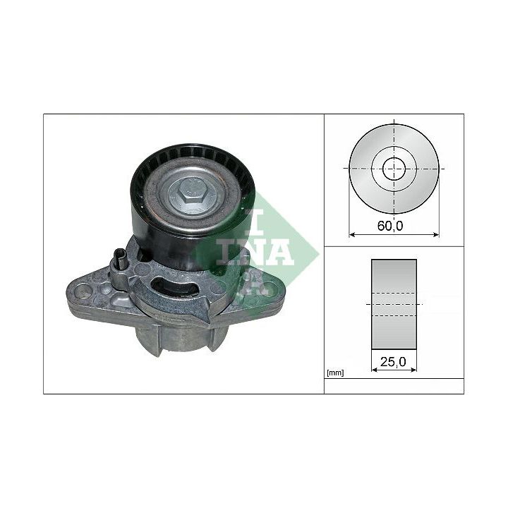 Diržo įtempiklis, V formos rumbuotas diržas INA 534 0271 10
