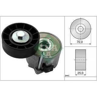 Diržo įtempiklis, V formos rumbuotas diržas INA 534 0280 10