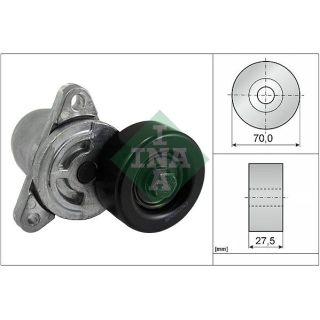 Diržo įtempiklis, V formos rumbuotas diržas INA 534 0306 10