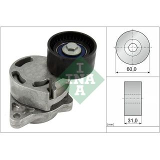 Diržo įtempiklis, V formos rumbuotas diržas INA 534 0317 10