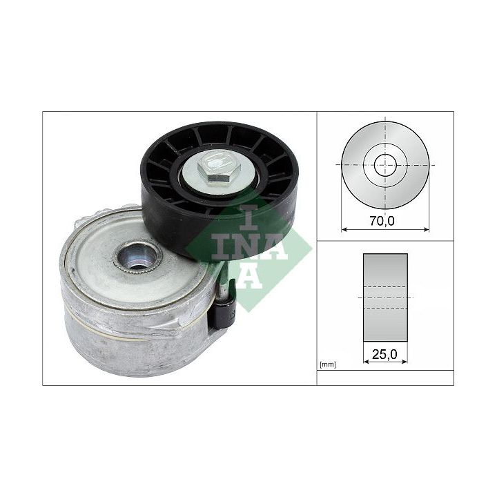 Diržo įtempiklis, V formos rumbuotas diržas INA 534 0334 10